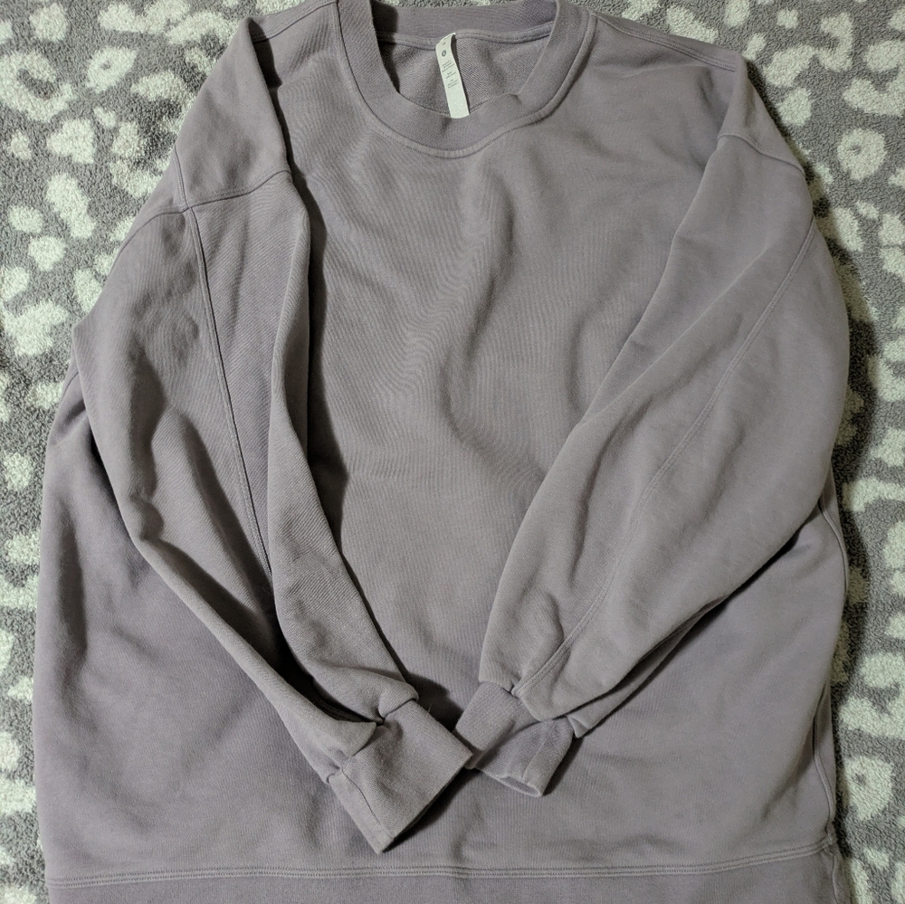 Women's Cozy Crewneck Sweatshirt - Mauve Gray